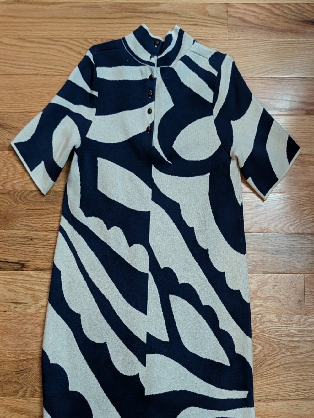 Anthropologie Annalise Mock Neck Sweater Dress by Maeve Sz M - Picture 4 of 11